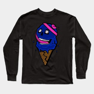 BLUE Skull Cone Long Sleeve T-Shirt